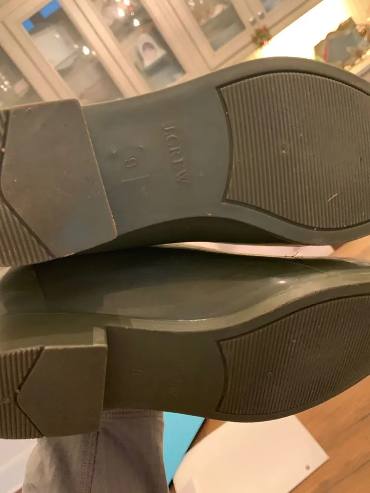 J.Crew Hunter Green Short Rain Booties - Image 6