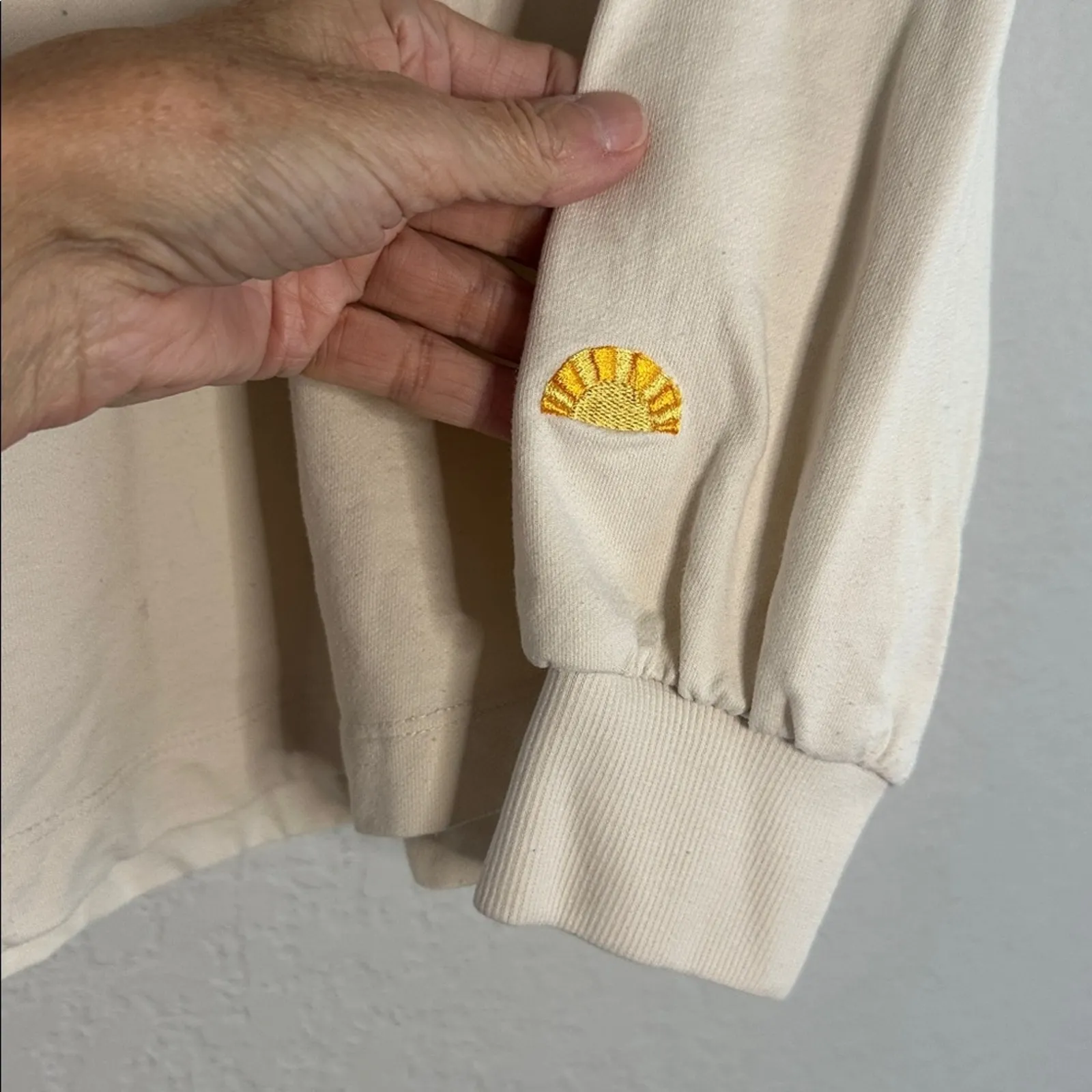 C&C California Graphic Sweatshirt Love More 70s Retro Casual Valentines Heart - Image 3