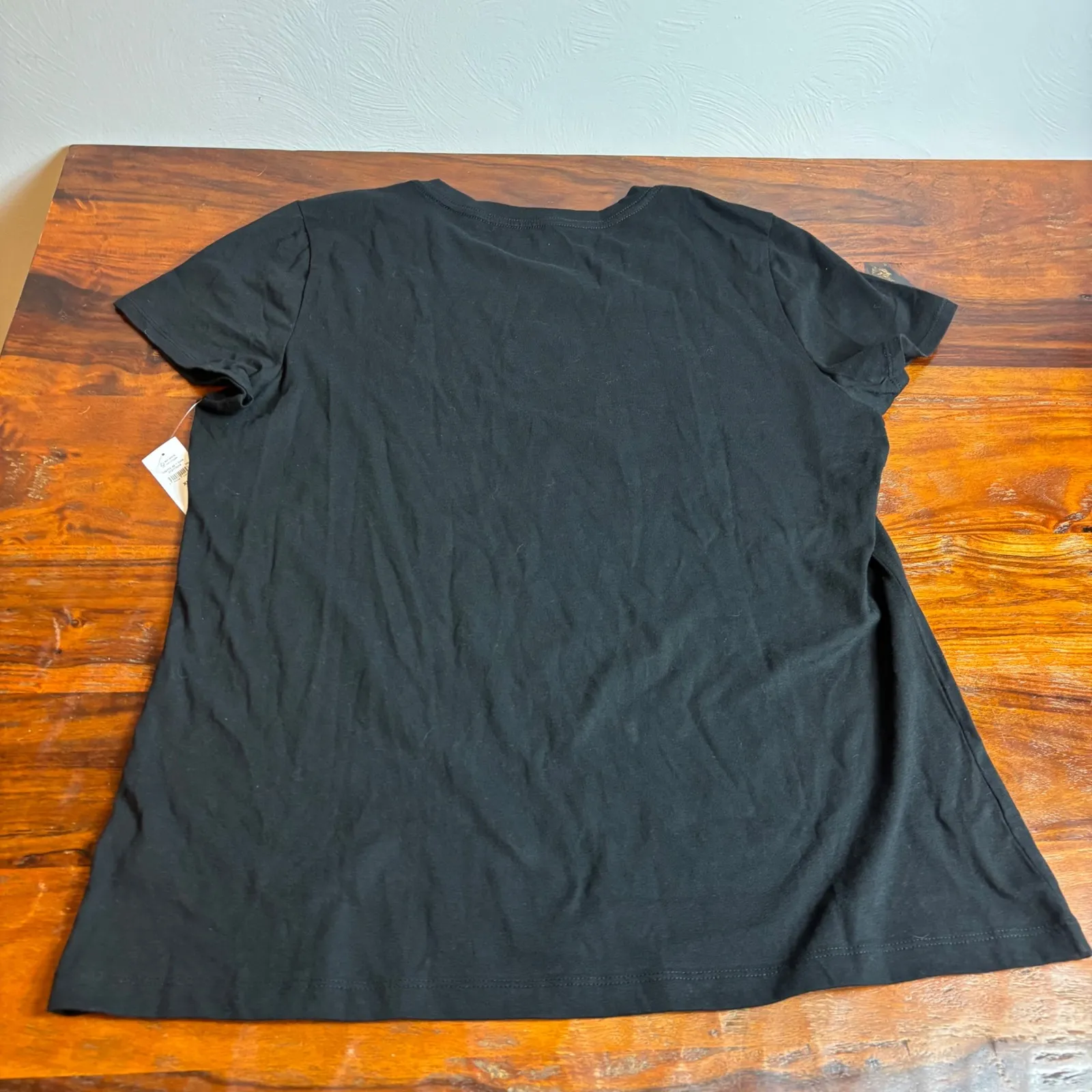 GAP Black Graphic T Shirt Logo Tee Women's XL Short Sleeve Casual Basic - Image 6