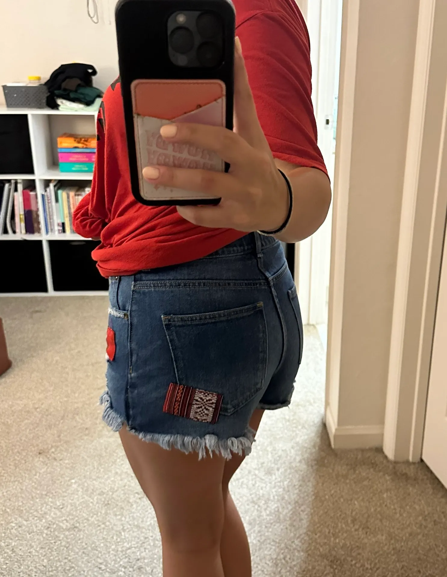 Patchwork Jean Shorts - Image 6