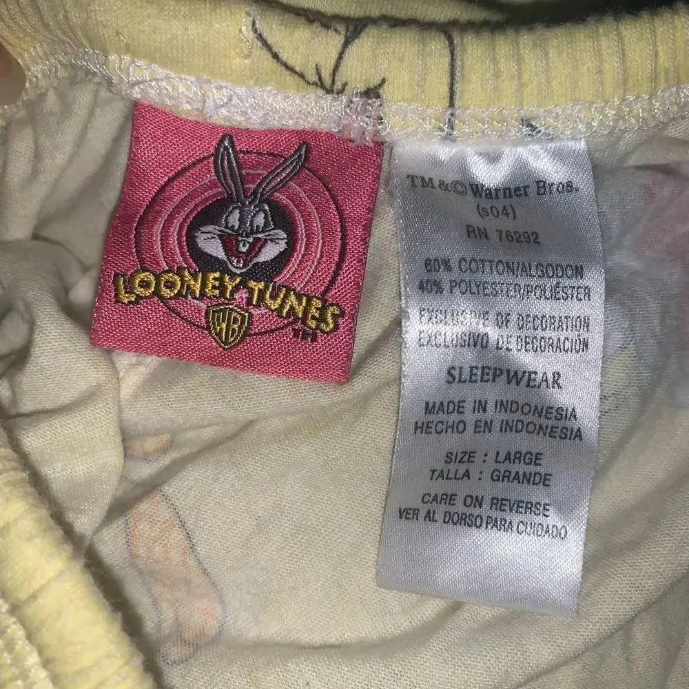 Vintage looney tunes tweety bird pajama pants - Image 3