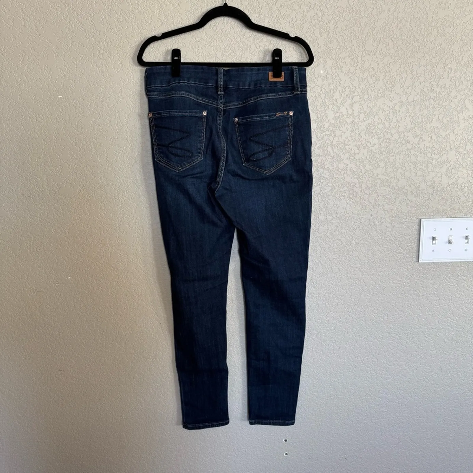 Seven7 Size 10 Tummyless High Rise Skinny‎ Jeans - Image 3