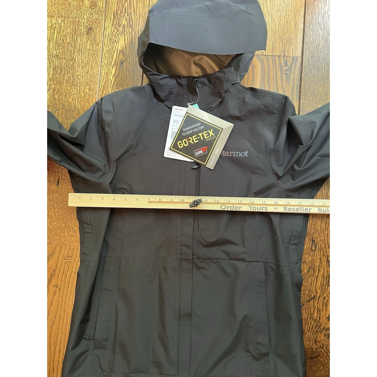 Marmot Minimalist Gore-tex Black Rain Jacket Women's Size Medium New M12683 - Image 5