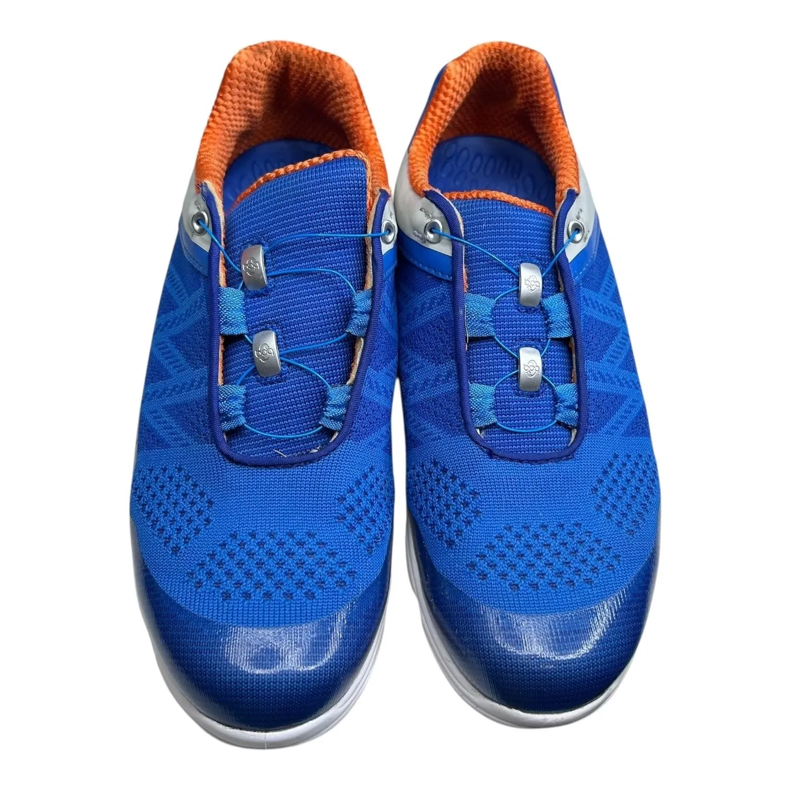 FootJoy BOA Dial Golf Shoes Size 5.5 M Blue Orange Lace Free Cleats 98031 FJ - Image 2