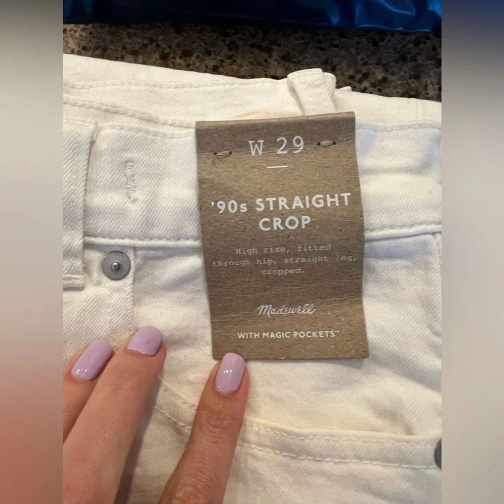 Madewell The '90s Straight Crop Jean [A-44] - Image 4