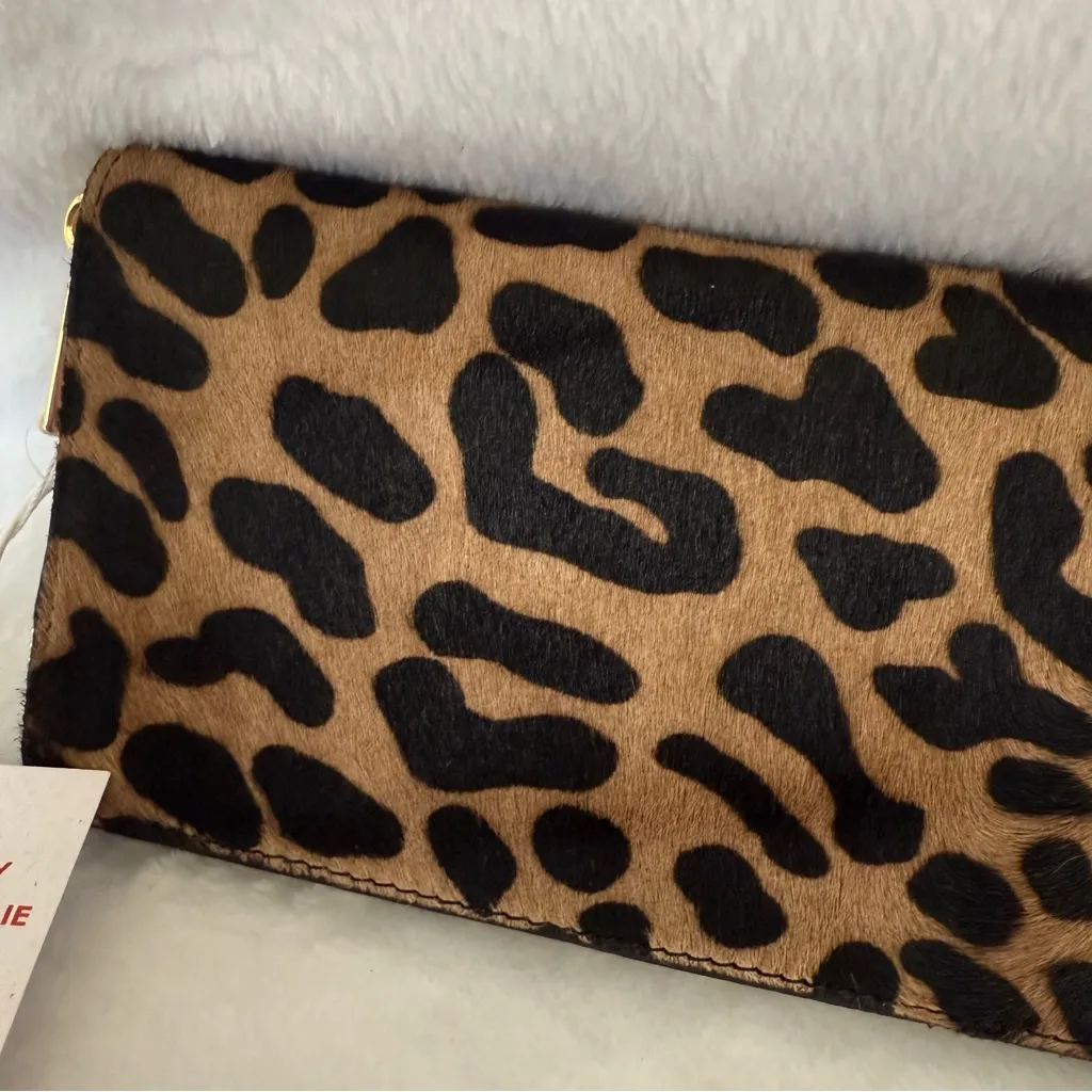 Isadora made in Italy Leopard Print Women's Wallet Black - Image 2