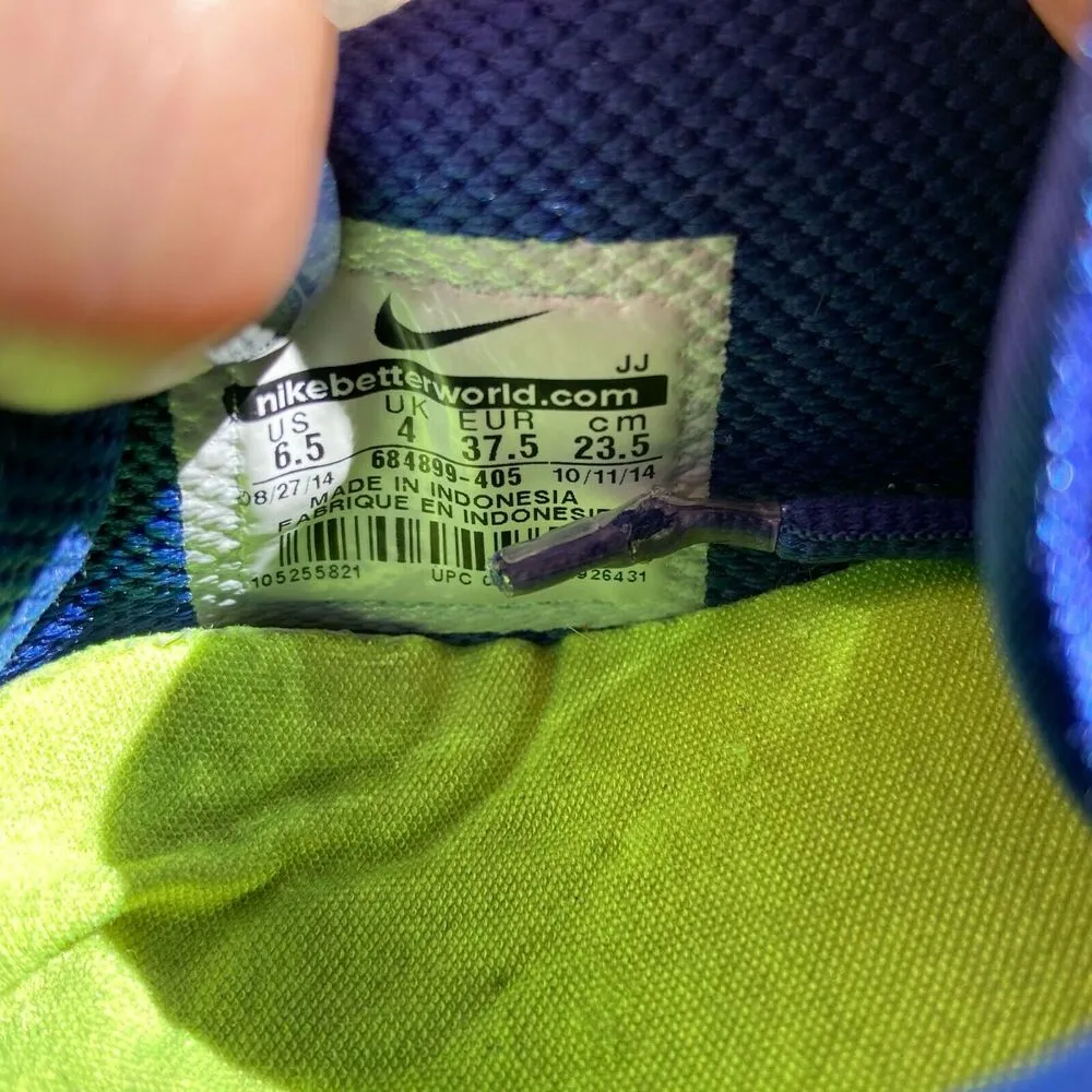 Nike Womens Sneakers Sz 6.5 In-Season Print Blue Lagoon Volt Royal Blue Training - Image 9