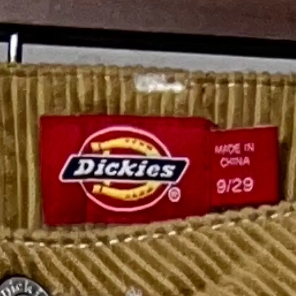 Vintage Dickies Ginger brown‎ Corduroy Carpenter Pants Women's Sz 9/29 - Image 3