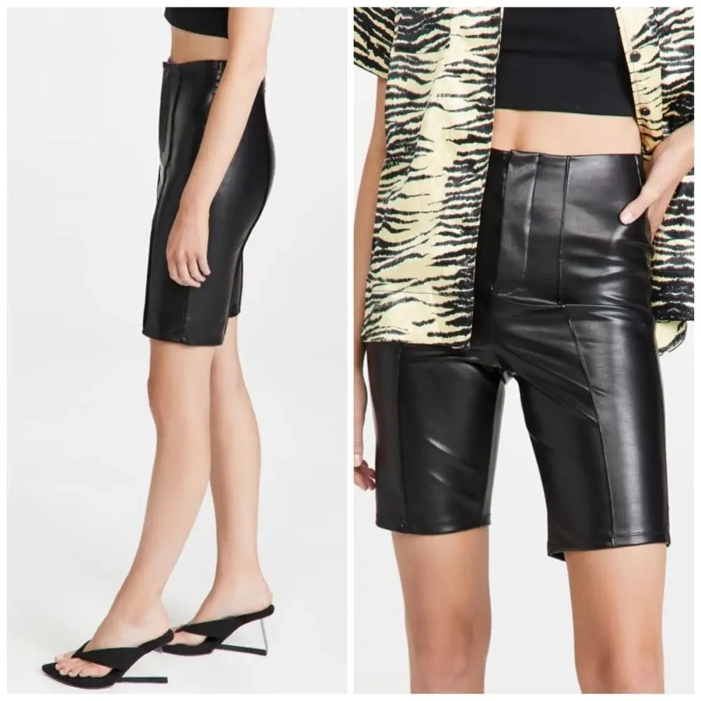 ✨Good American
Better Than Leather Bike Sz XL Shorts✨ - Image 3