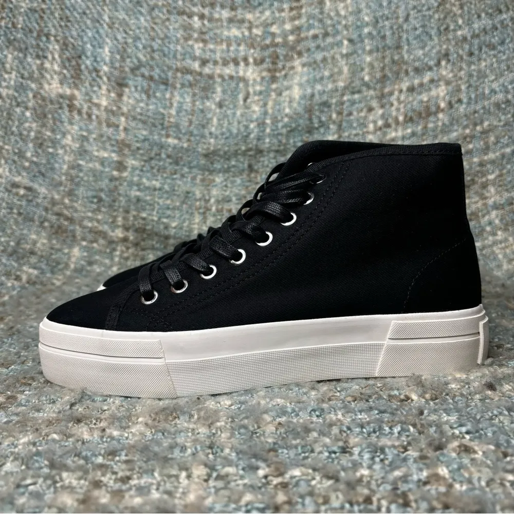 Vagabond Shoemakers Teddie Textile High-Top Sneaker in Black - Image 3