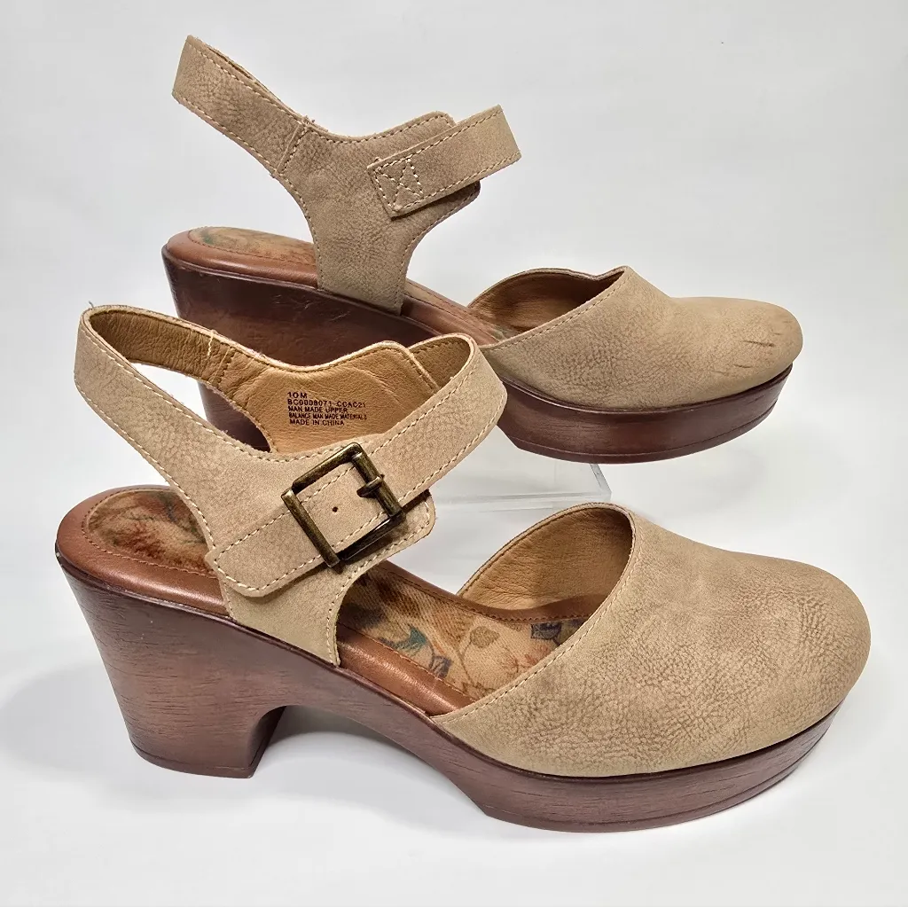 B.O.C Natasha Clog Platform Size 10M Boho Tan - Image 4