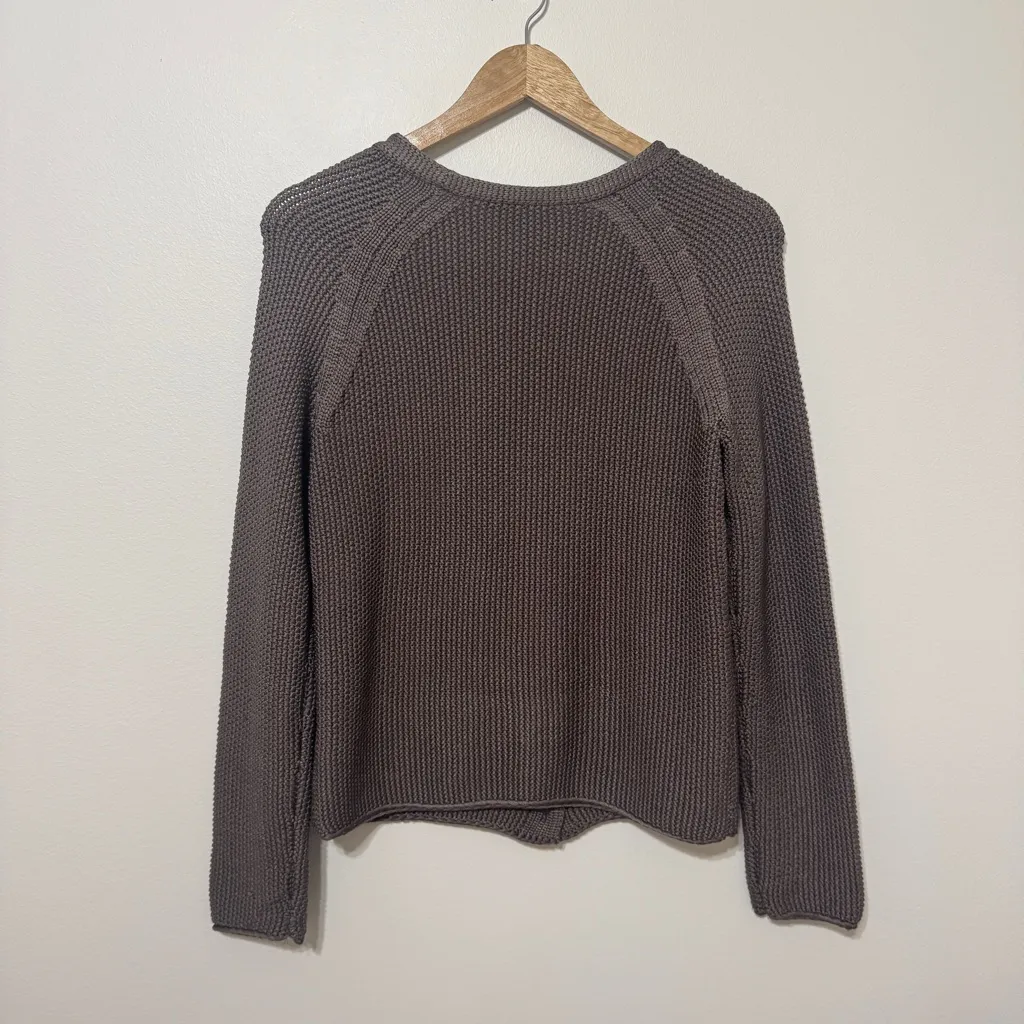 MaxMara Silk Knit Cardigan Sweater Size Medium Brown Knit Jumper Chunky - Image 8