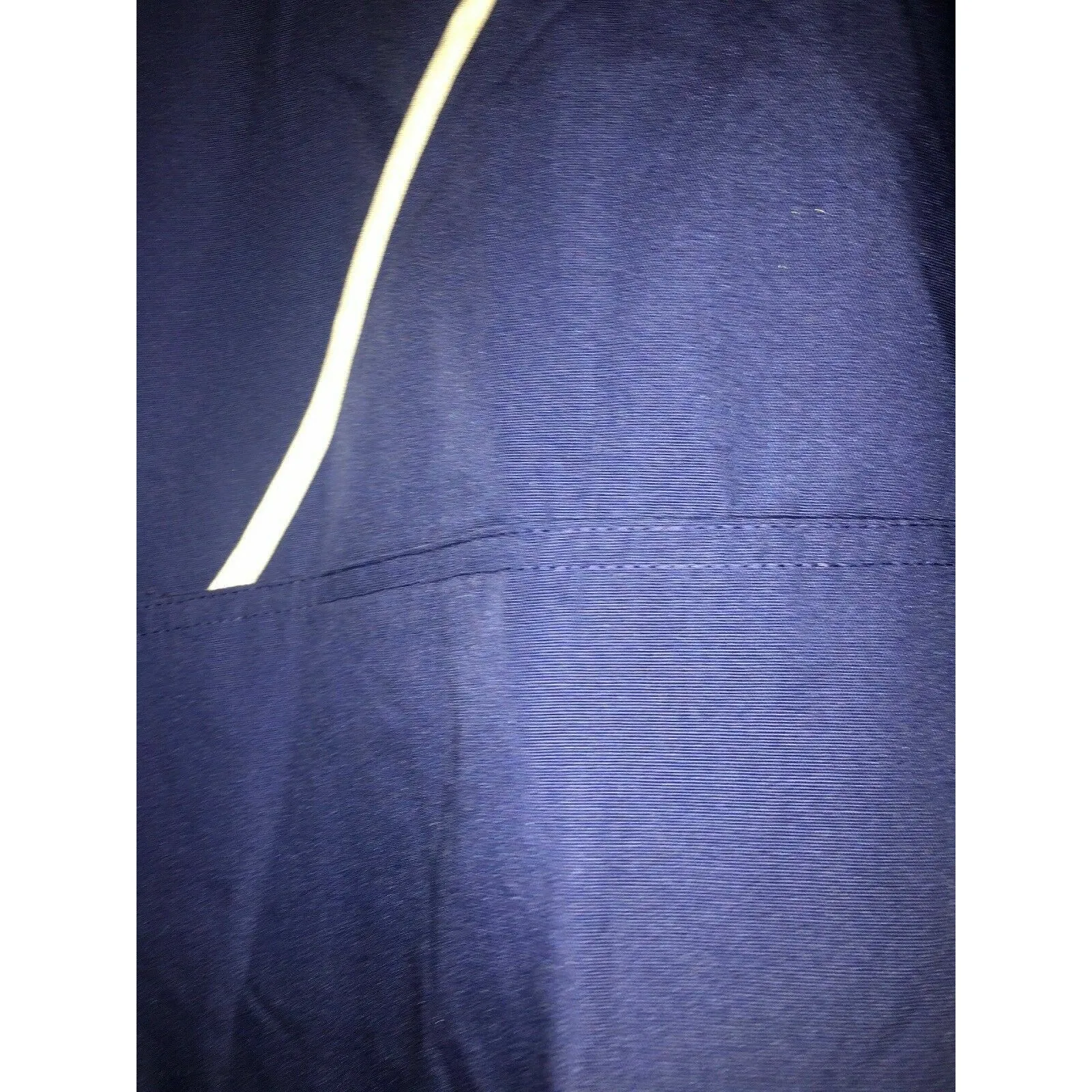 Malibu Doc Women's Blue White Scrub Top V Neck Nurse Medical Size Large - Image 7