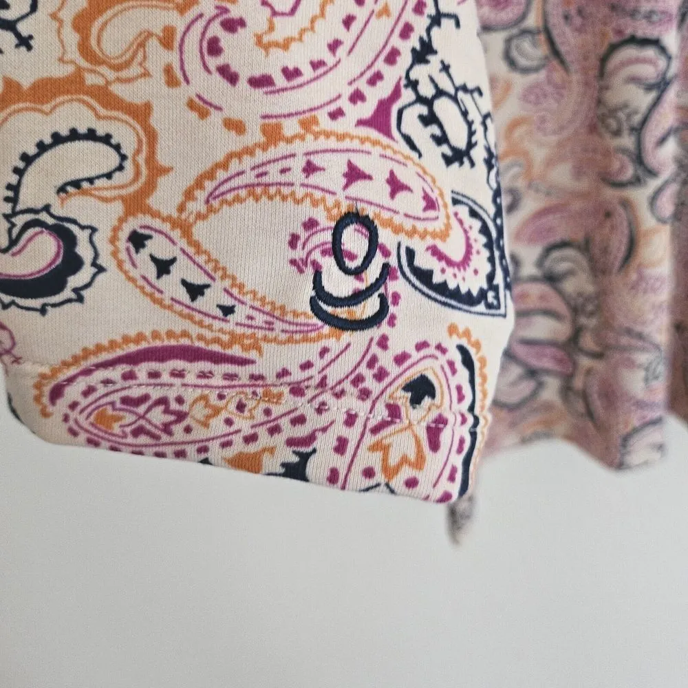 Cuddl Duds Cardigan Sweater Womens Size L One Button with Pockets Multicolor - Image 8