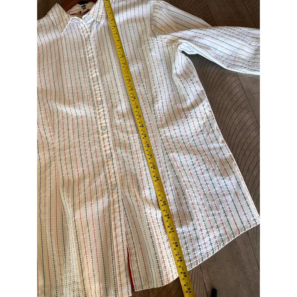 Brooks Brothers Red Fleece Women’s Button Up Blouse White / Red Striped size 14 - Image 10