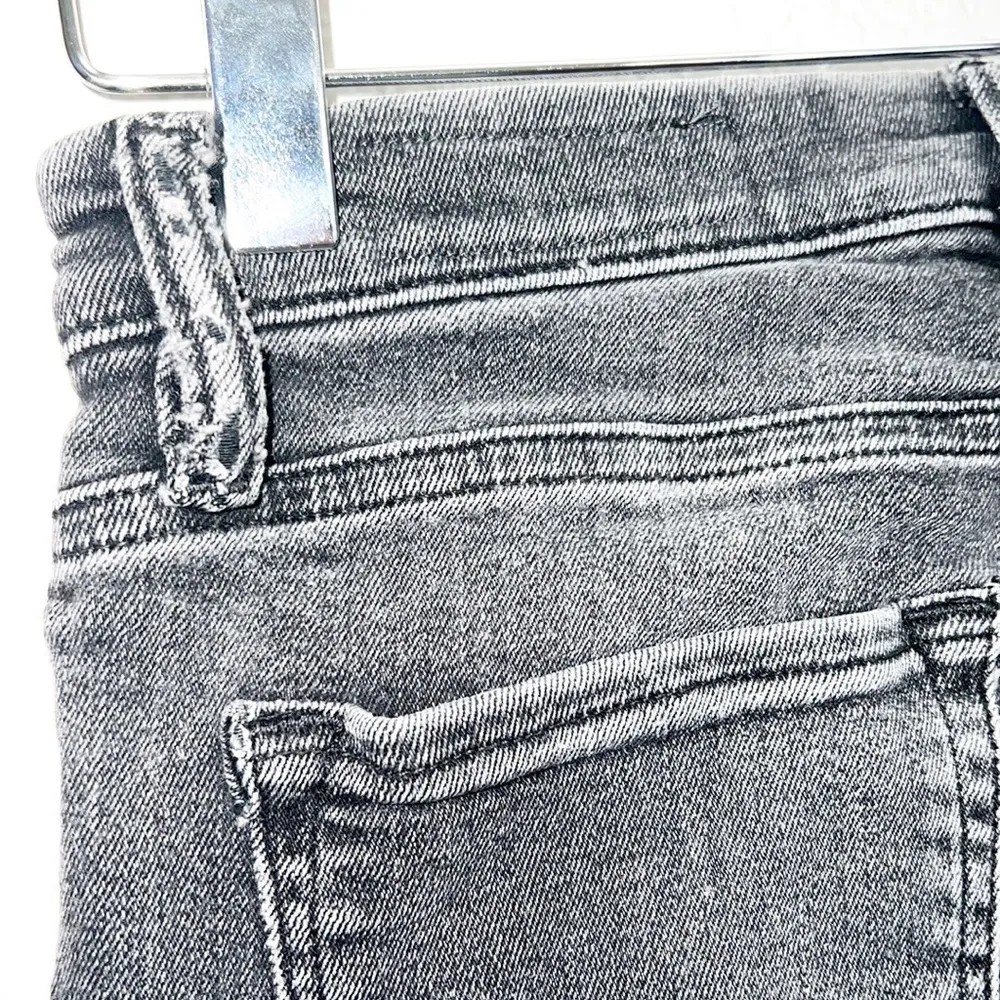 All Saints Grace Women's Washed Black Midrise Raw Hem Skinny Jeans - Image 9