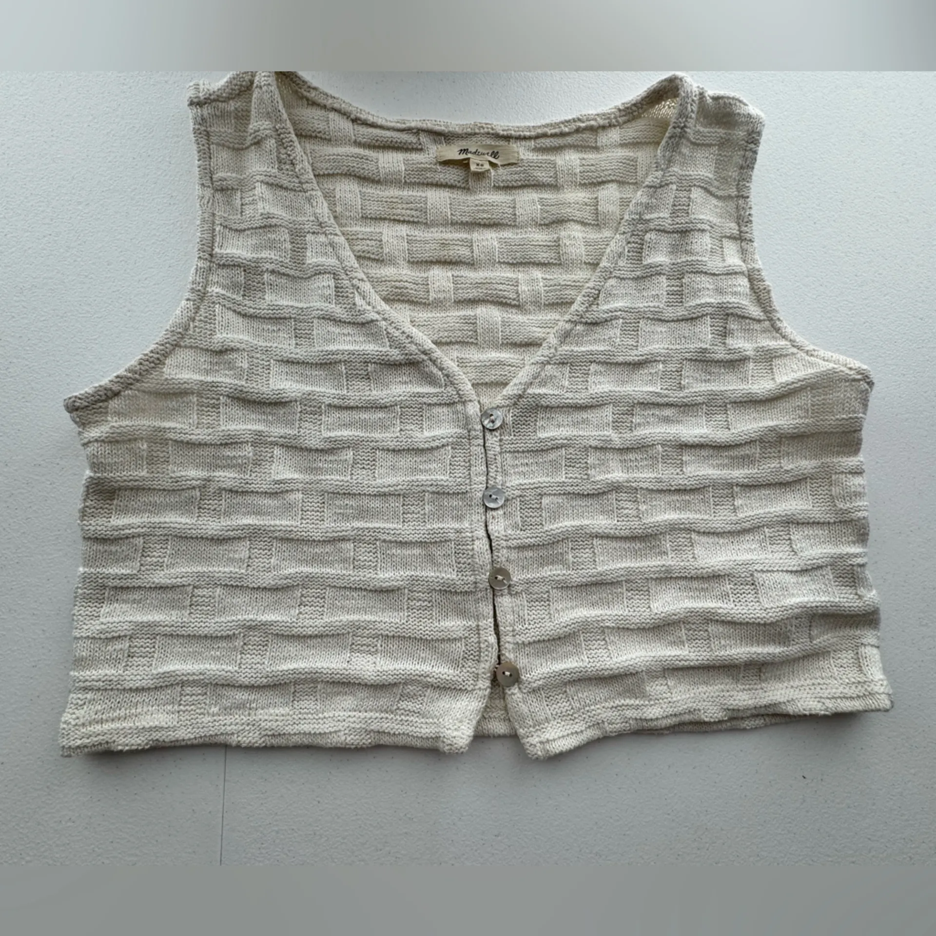 Madewell Knit Sweater Tank Vest Size Extra Small - Image 3