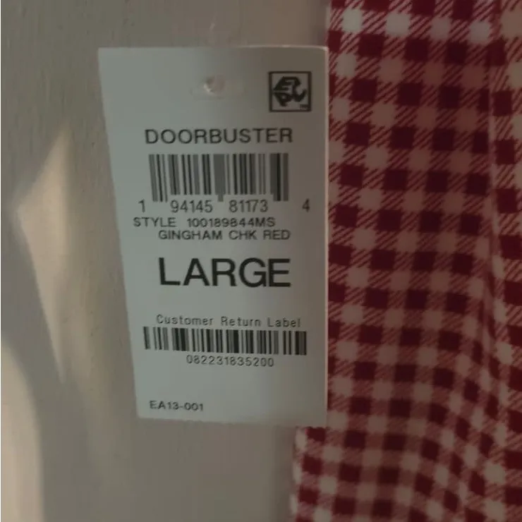 Charter Club Red and White Gingham Intimates - Image 12