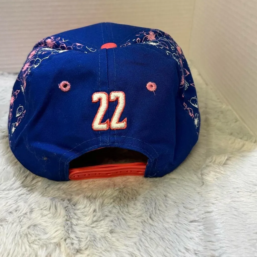 Washington Wizards NBA Blue and Pink Cherry Blossom Cap, Monte Morris - Image 2
