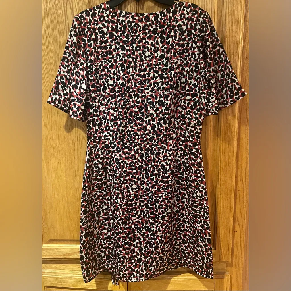 Sanctuary Women's Wild One Leopard Print V-Neck Cinch Ruched Mini‎ Dress Size 4 - Image 11