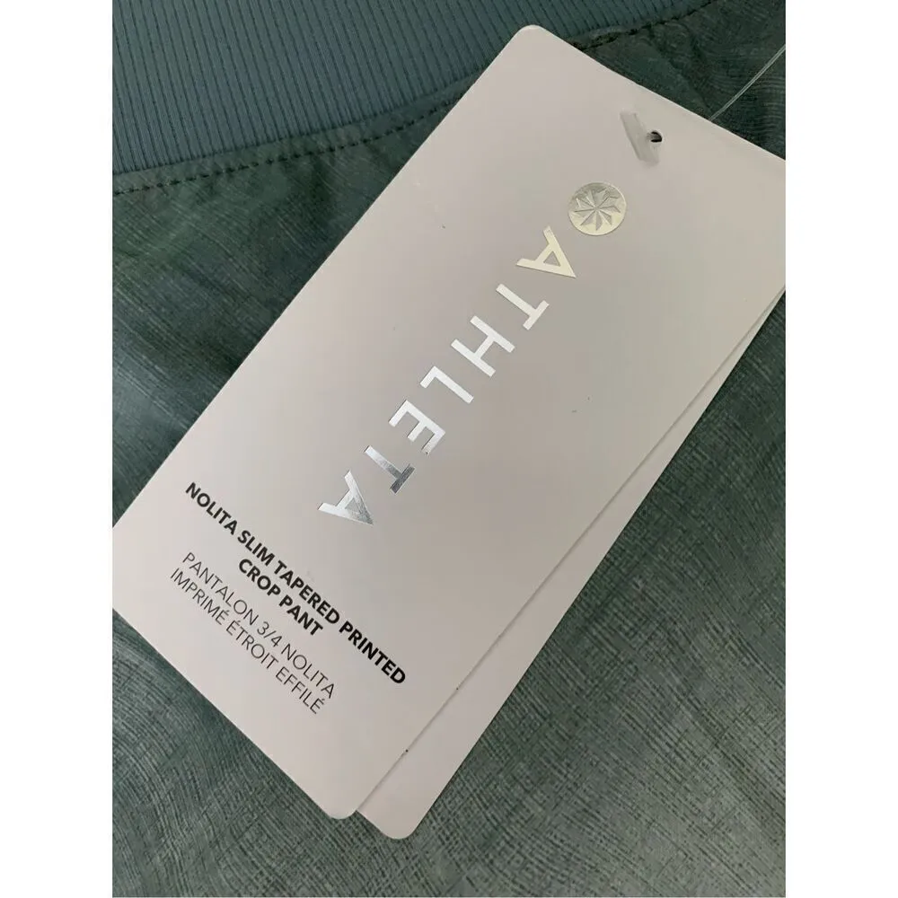 Athleta Nolita Slim Tapered Printed Crop Pant women's size 20 NEW NWT - Image 4