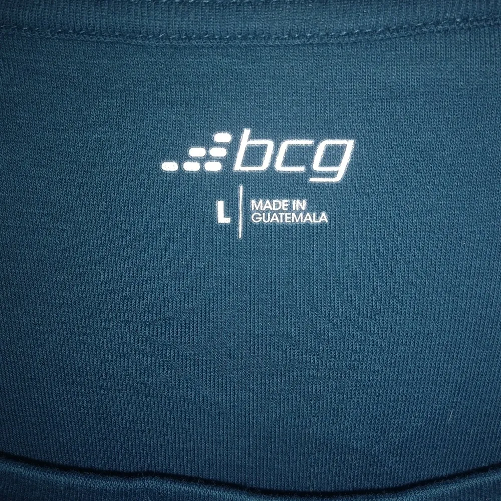 BCG L Teal Scoop Neck Long Sleeve Top - Image 3