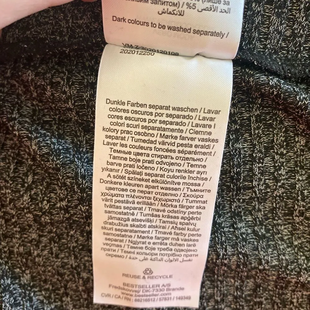 NWT Vero Moda black flared ribbed jersey pants XL - Image 11