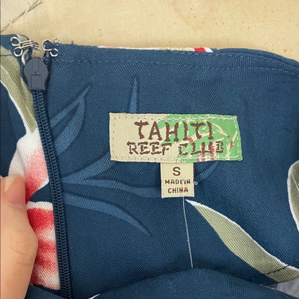 Tahiti Reef Club Floral Sleeveless Maxi Dress Size Small NWT Blue - Image 6