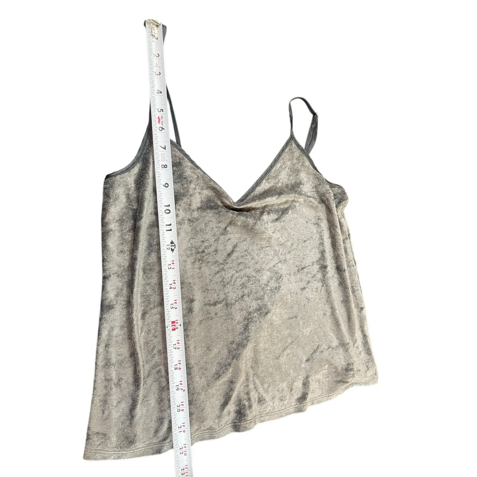 Victoria’s Secret S Velour Terry Cloth Tank Top Spaghetti Strap Soft Lounge Y2K - Image 6