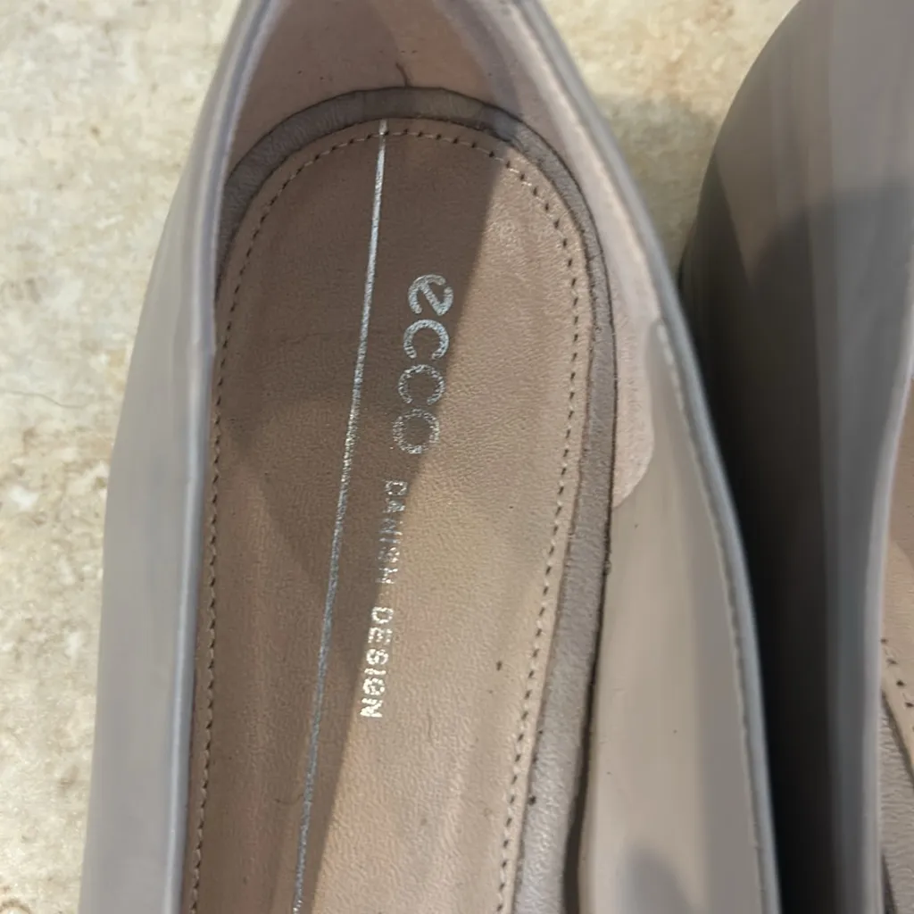 Ecco anine ballerina flats grey rose size EU 40 US 9 PERFECT Gray - Image 3