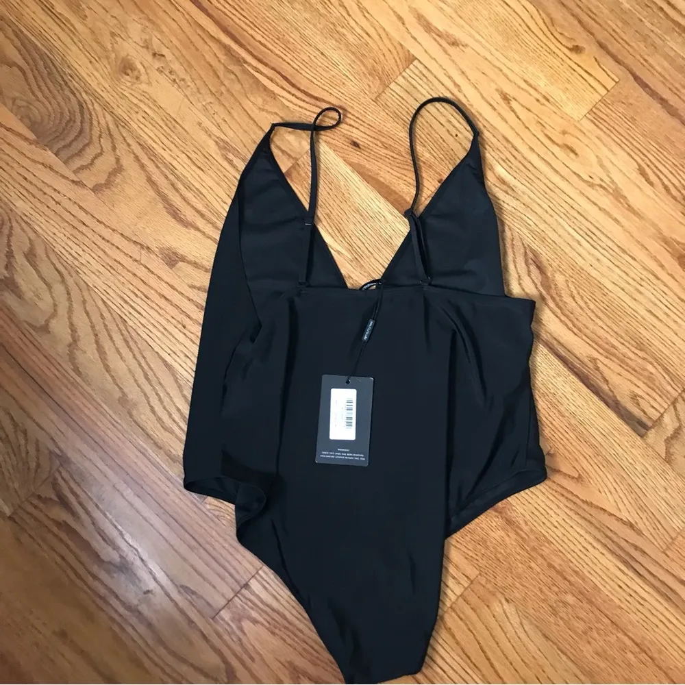 PrettyLittleThing Black One-Piece Swimsuit NWT - Image 5