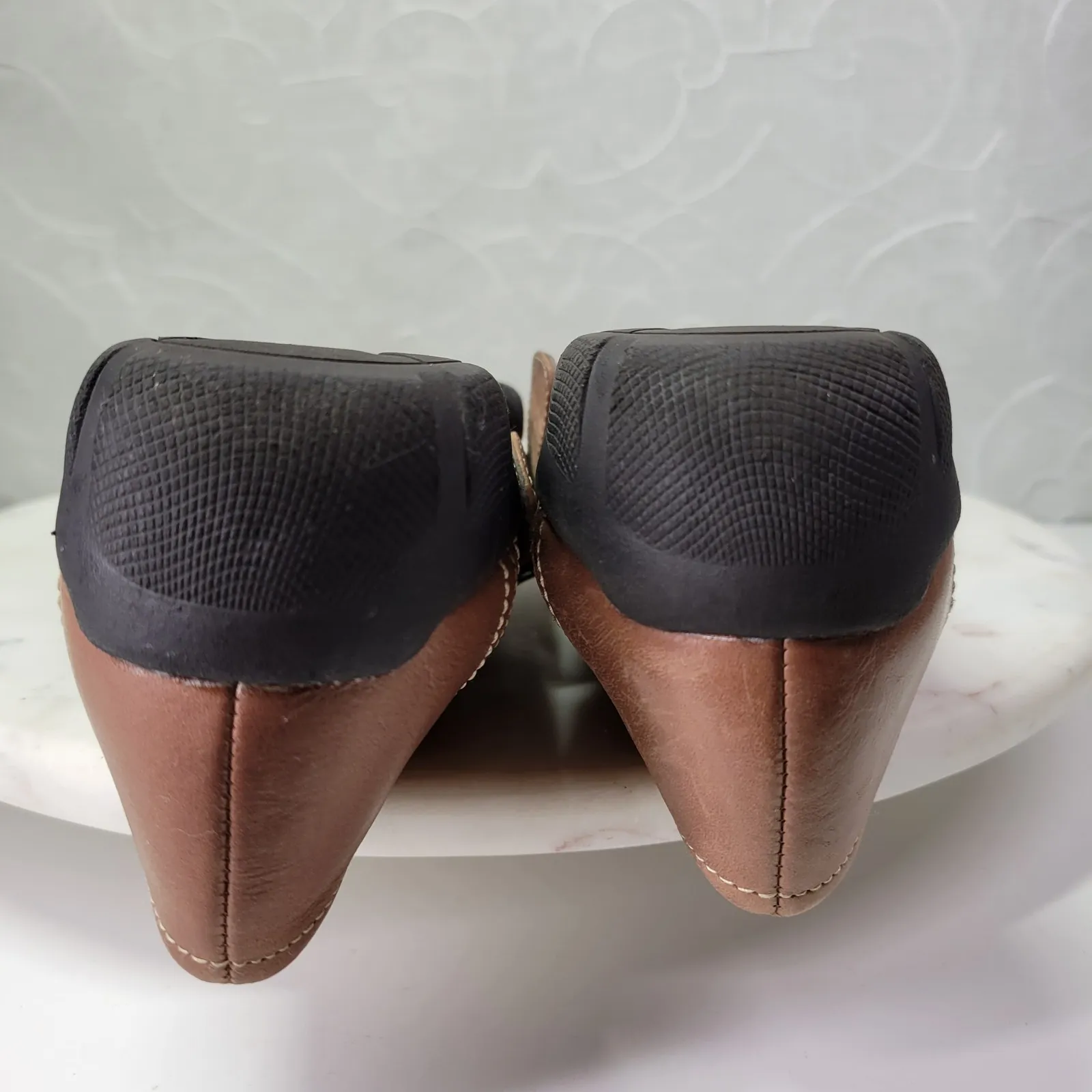 Natural Soul Naturalizer Leather Mary Jane Flats Womens 8 Brown Buckle Strap - Image 8