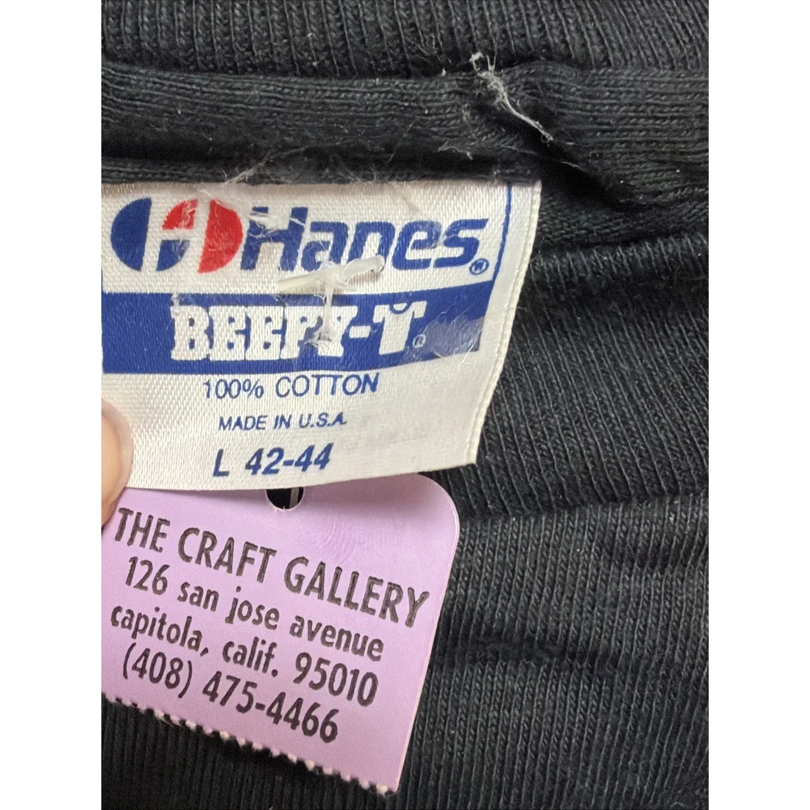 Vtg BIRDSHIRT Hanes T-shirt 1983 100% cotton L 42-44 Handpainted Art Funny NWT - Image 3