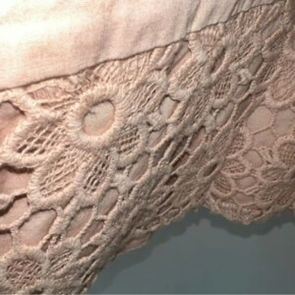 Nanette by Nanette Lepore Cotton Blend Relaxed Fit Dress w/Eyelet Lace at Hem-4 - Image 9