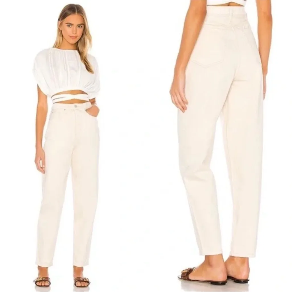 Weworewhat Ultra High Rise Balloon Leg Tapered Jeans Size 25 - Image 2