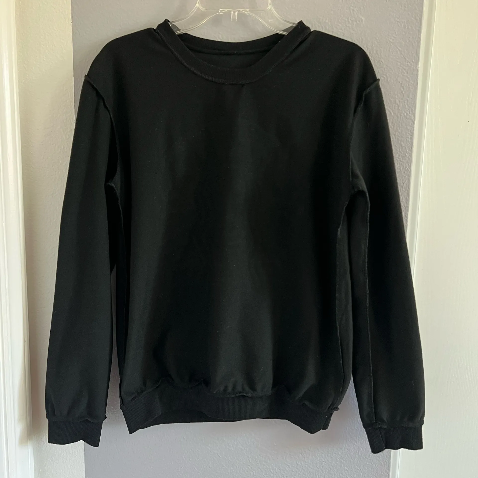 Halloween  Screen Print Black Long Sleeve Top - Image 4