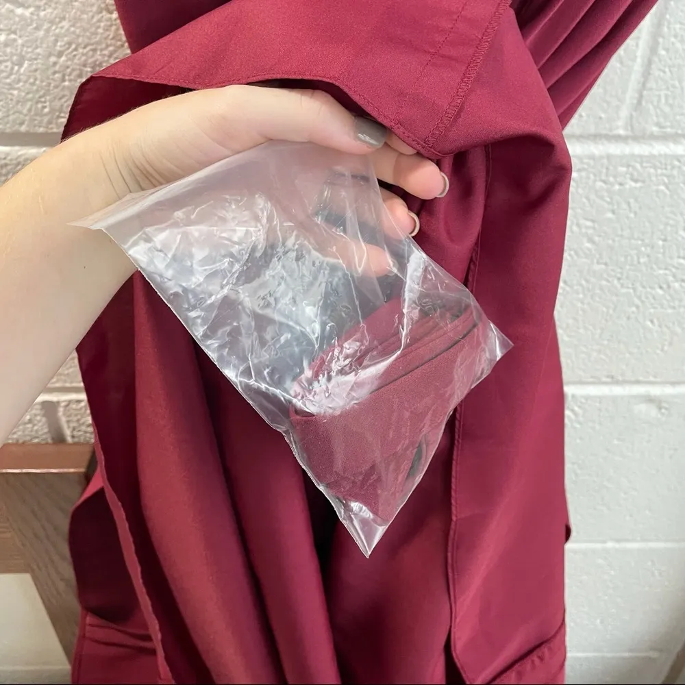 NEW Jenny Packham Bridesmaid JP1010 Burgundy Red Size 4 - Image 7