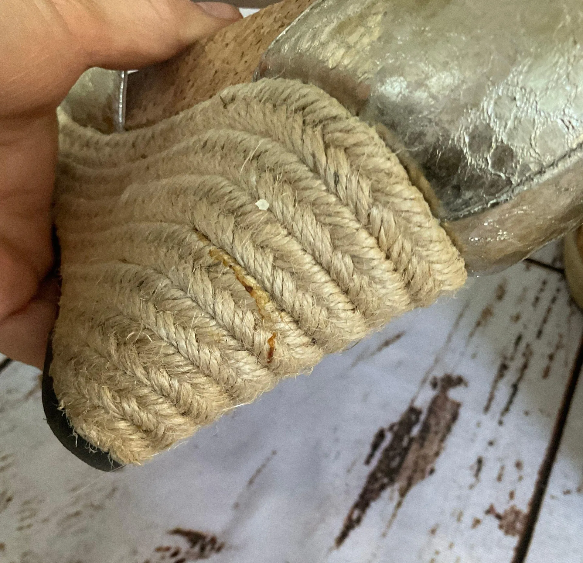 GOLD SNAKESKIN EMBOSSED STAPPY ESPADRILLES HEELED SANDALS - Image 8