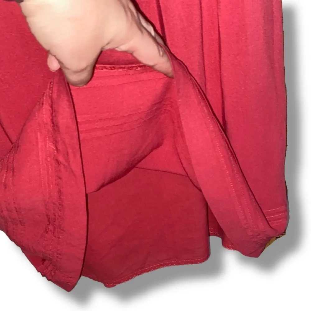 Maeve by Anthropology Red Cowl Neck Sleeveless Midi Dress - Image 4