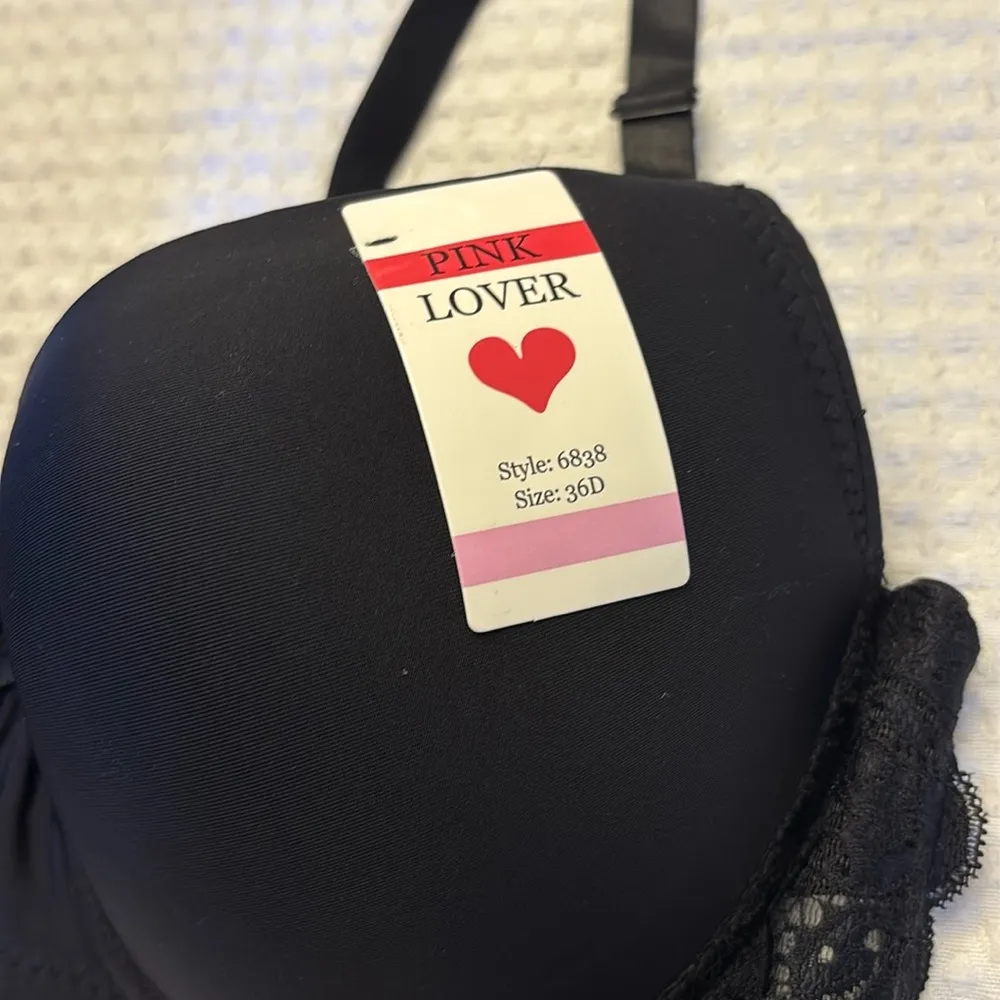 NEW! PINK LOVER 36D Padded Underwire Smooth T - Image 4