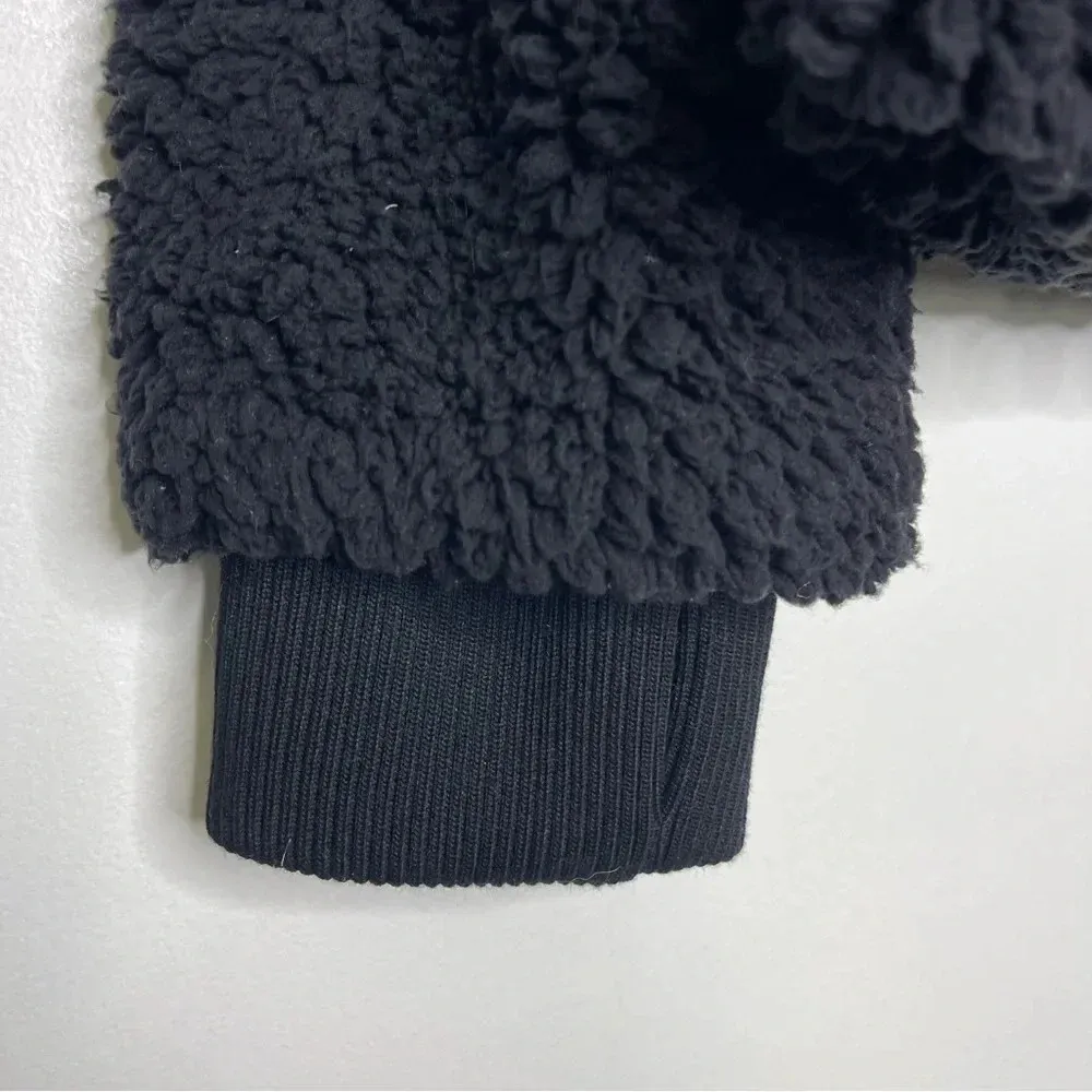 Torrid Black Quarter Zip Sherpa Teddy Jacket Size 2X NWT - Image 4