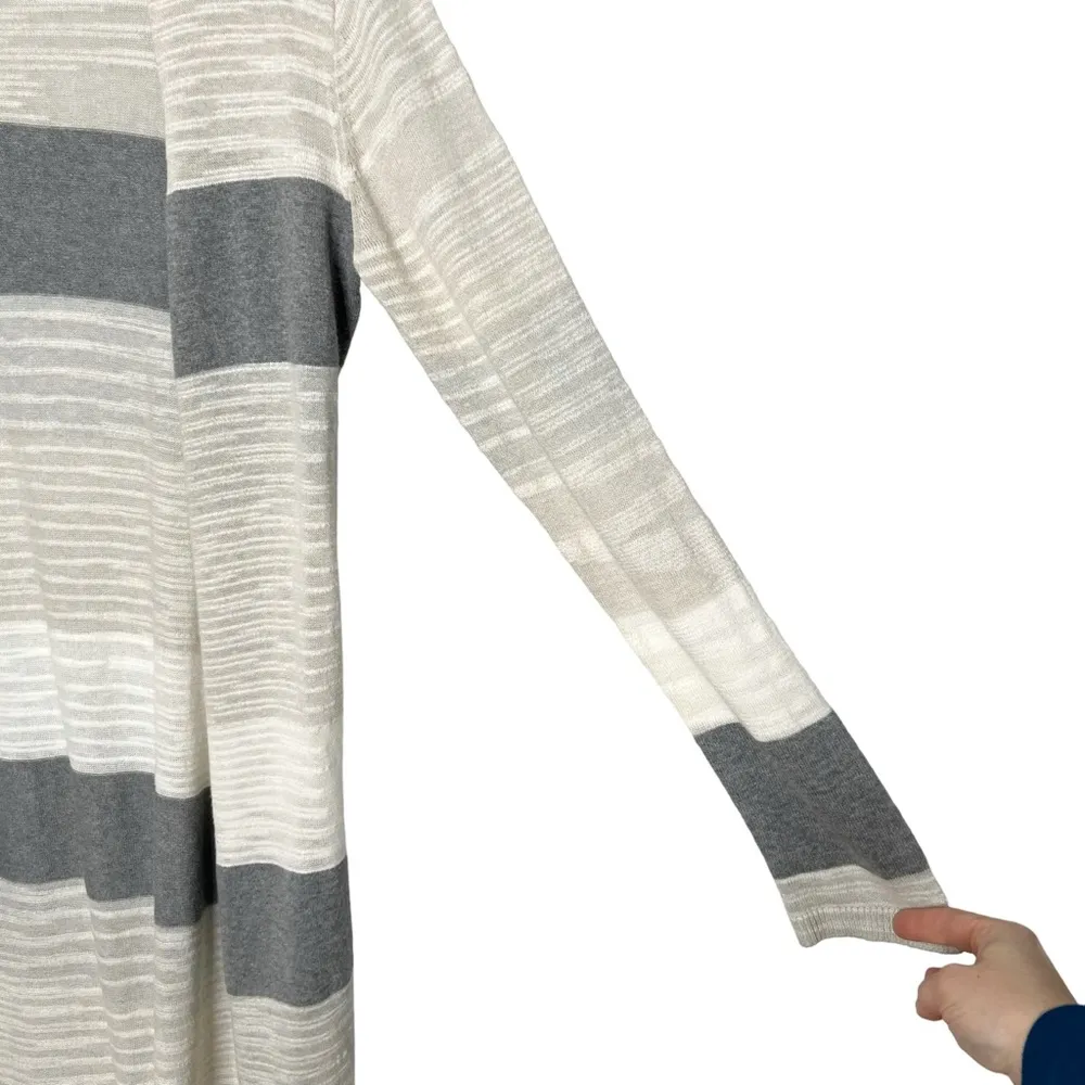CABI Vineyard Striped Duster Long Line Cardigan Sweater - Image 6