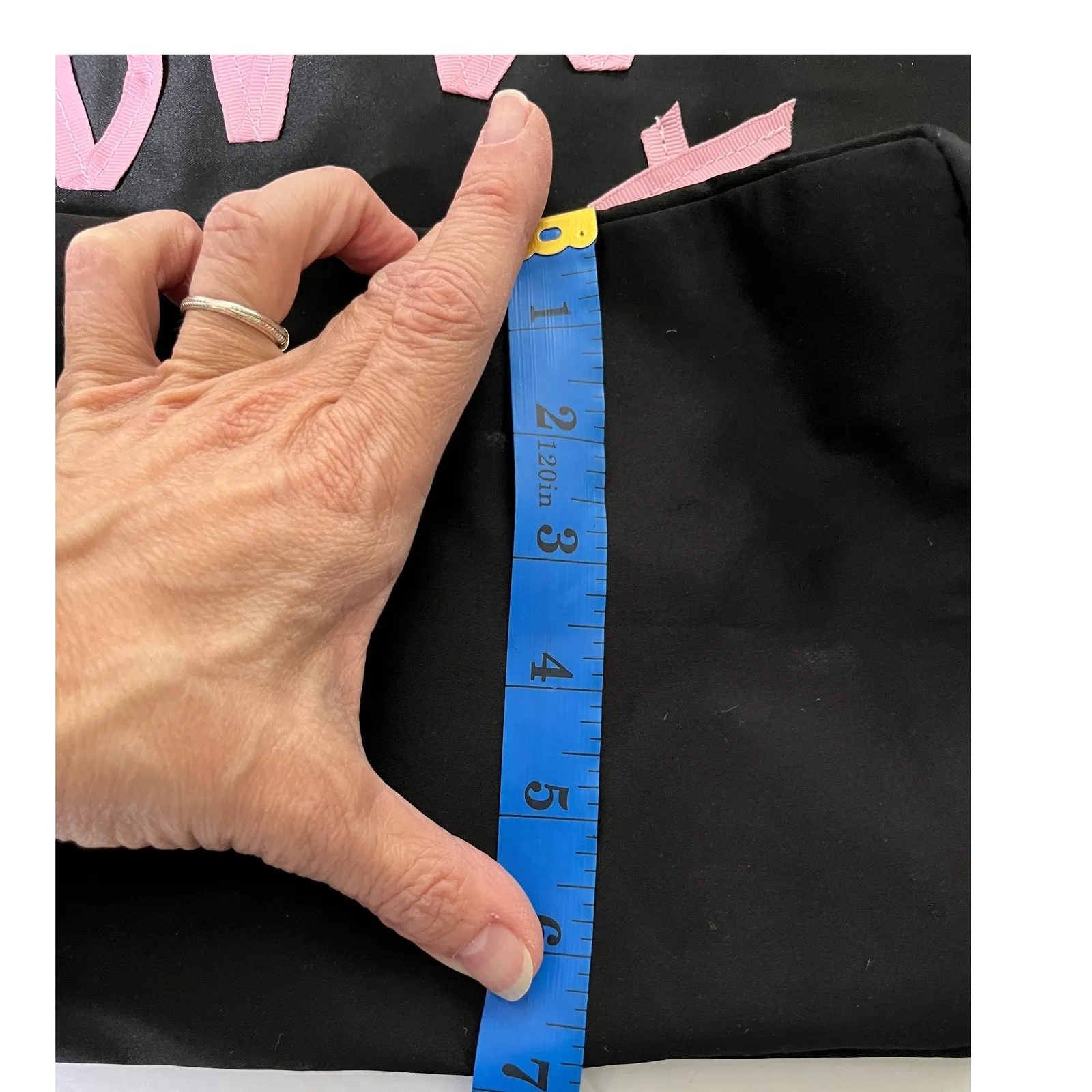 Victoria's Secret Oversized Black Tote Bag Pink Logo Shopper Travel‎ Beach NWT - Image 8