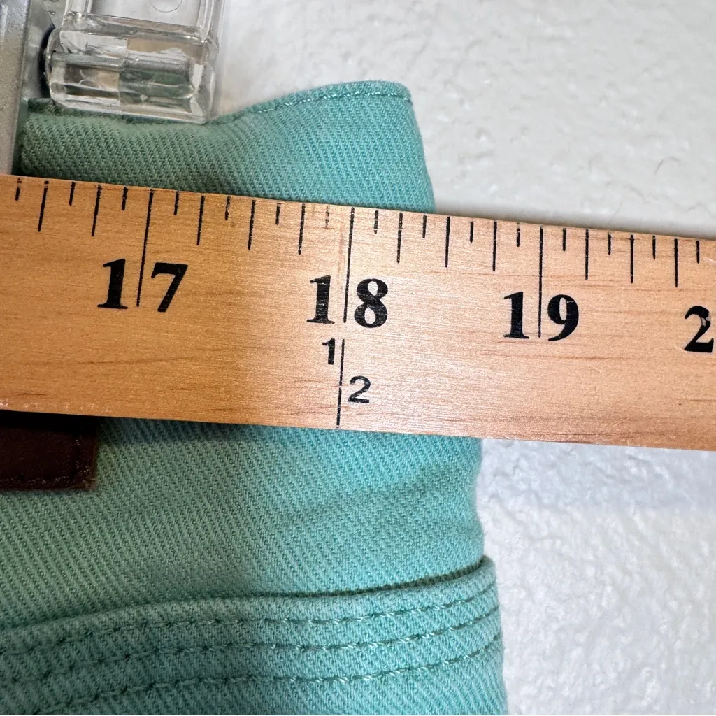 Boden Green Denim Mini Skirt Womens 14 Casual Fall Preppy A Line Classic - Image 5