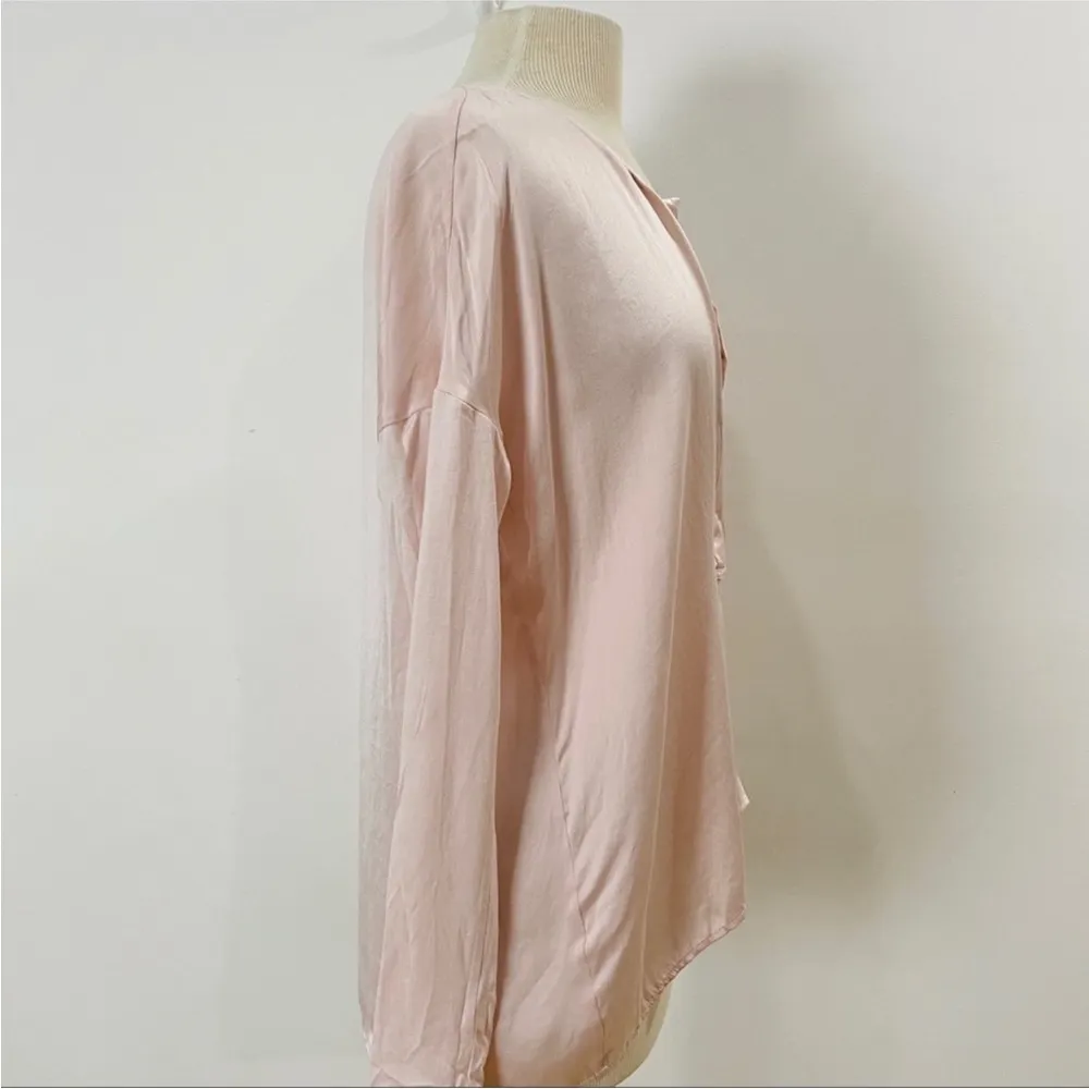 Go by Go Silk light pink blouse NEW Size XS - Image 5