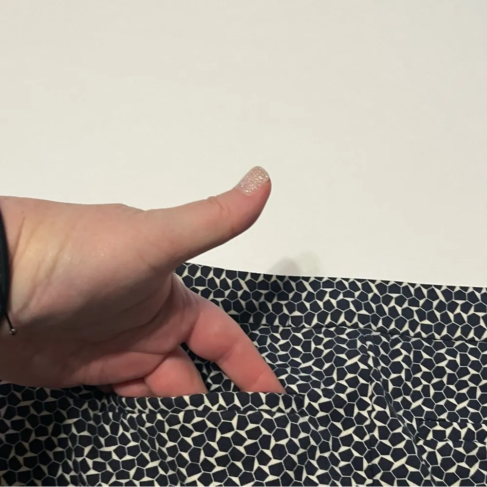 Tory Burch Women SZ 26 Blue White Dress Casual Pants Four Pockets Preppy Classic - Image 10