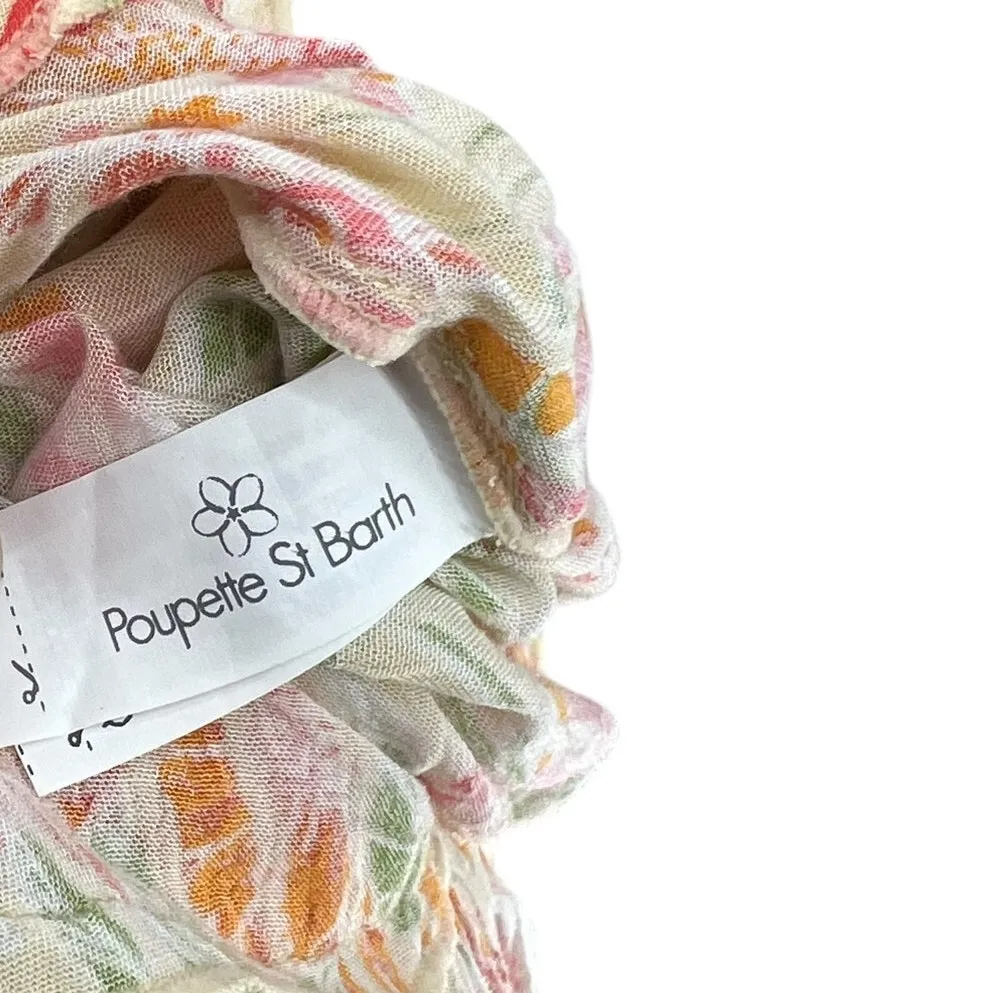 Poupette St Barth Tesorino‎ Mini Dress Floral Print Yellow Marigold One Size Size undefined - Image 13