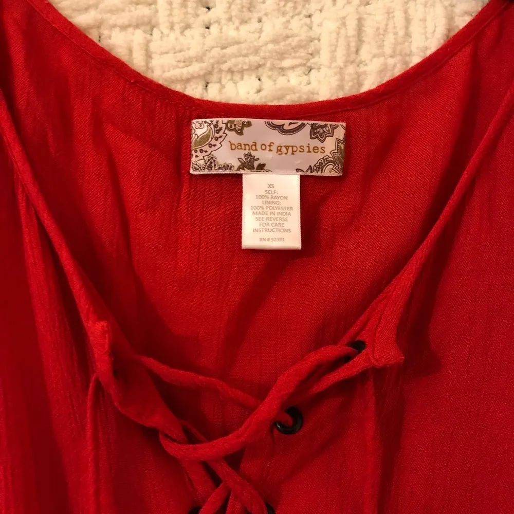 Band of Gypsies Lace Up Romper - Image 3