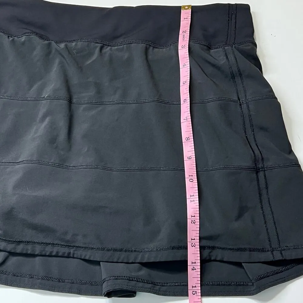 Lululemon Pace Rival Mid-Rise Black Athletic Skirt Size 14 - Image 8