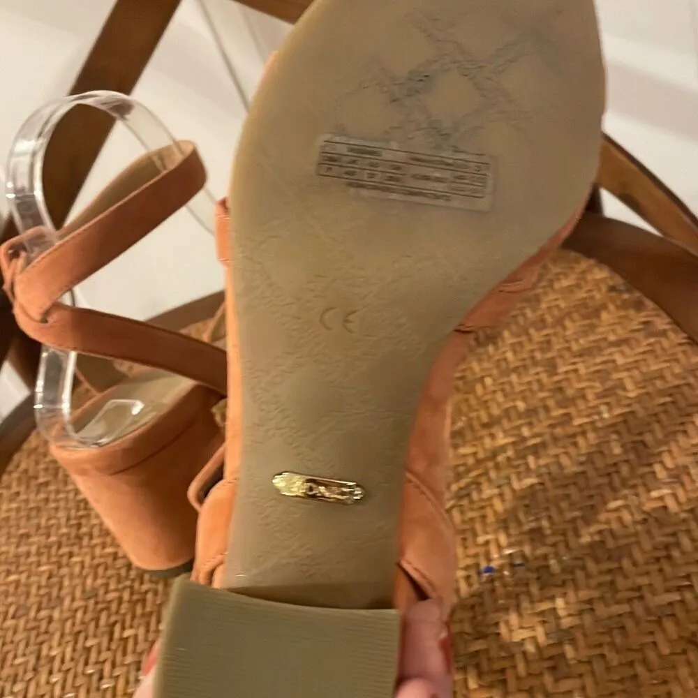 Vionic Rosabel pink suede bow tie heels size 7 - Image 7